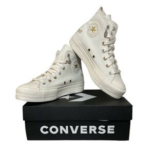 Converse CTAS Lift Women's High-Top Platform Luck Charms Cream Sneakers Sz 8 NIB